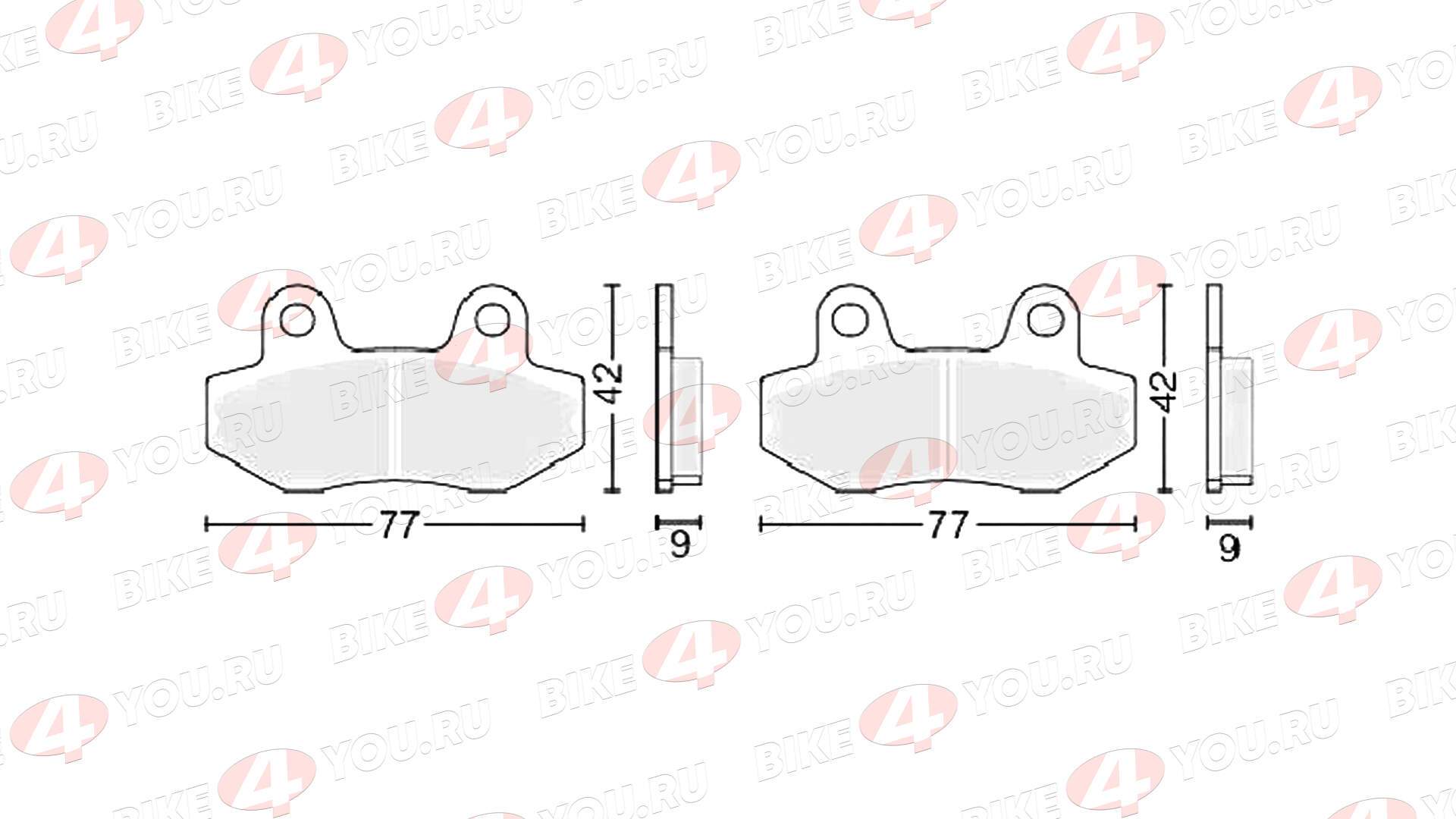 Колодки тормозные дисковые №1 X-TECH (less-metallic) медь